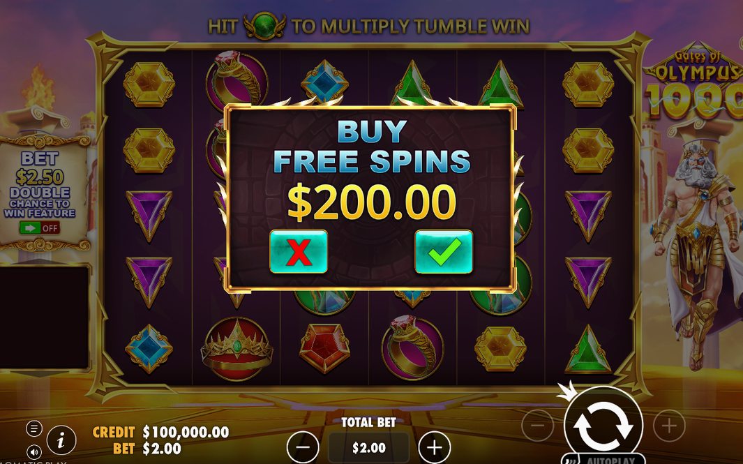 Double Chance med extra Scatter-symboler på specialrullarna