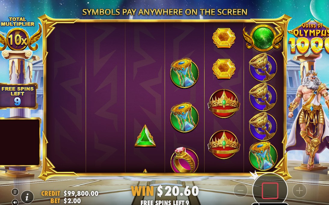 Free Spins med specialrullar och TOTAL MULTIPLIER under rundan